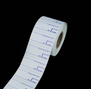 58*60mm supermarket label /printed white labels/direct thermal label