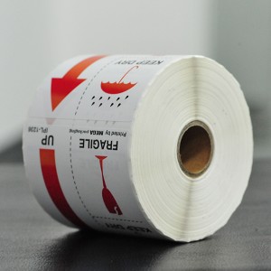 OEM Customized China Custom Product Logo Sticker Thermal Fragile Warning Label