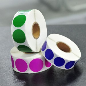 Circle color dot stickers
