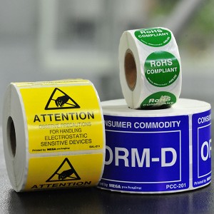 OEM Customized China Custom Product Logo Sticker Thermal Fragile Warning Label