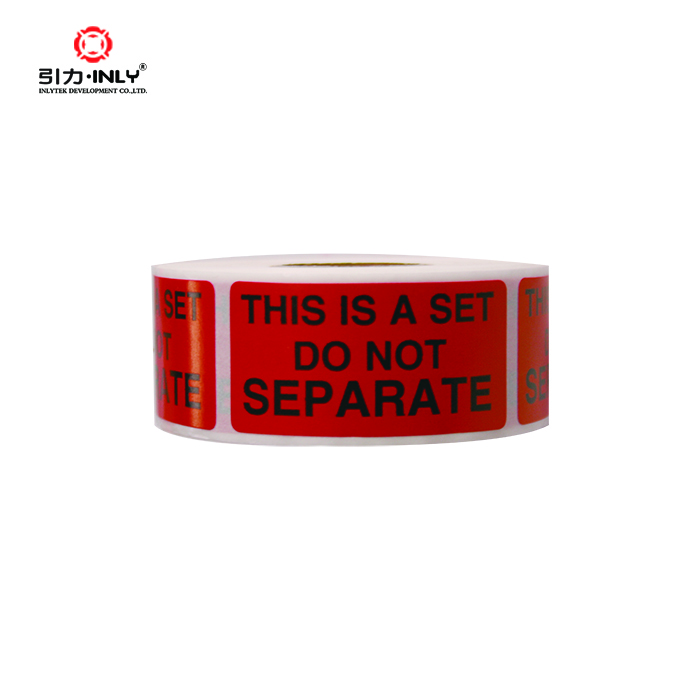 Factory price pre printing THIS IS A SET DO NOT SEPERATE warning labels sticker
