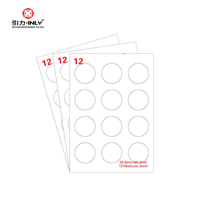 Hot New Products Dymo Label 11351 -
Circle Address label A4 sheet label laser/inkjet label – Inlytek detail pictures