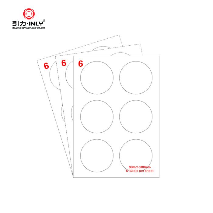 Hot New Products Dymo Label 11351 -
Circle Address label A4 sheet label laser/inkjet label – Inlytek detail pictures