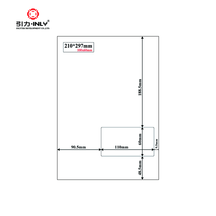 Wholesale OEM 210*297mm A4 integrated invoice paper labels