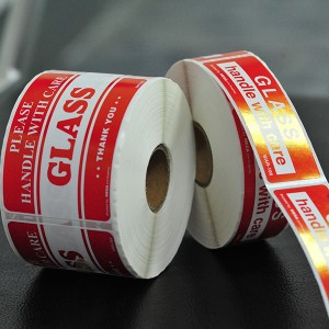 OEM Customized China Custom Product Logo Sticker Thermal Fragile Warning Label